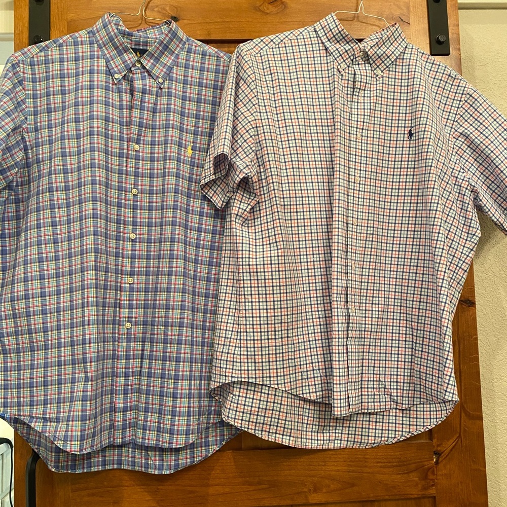 2 Men’s Ralph Lauren Shirts Size XL